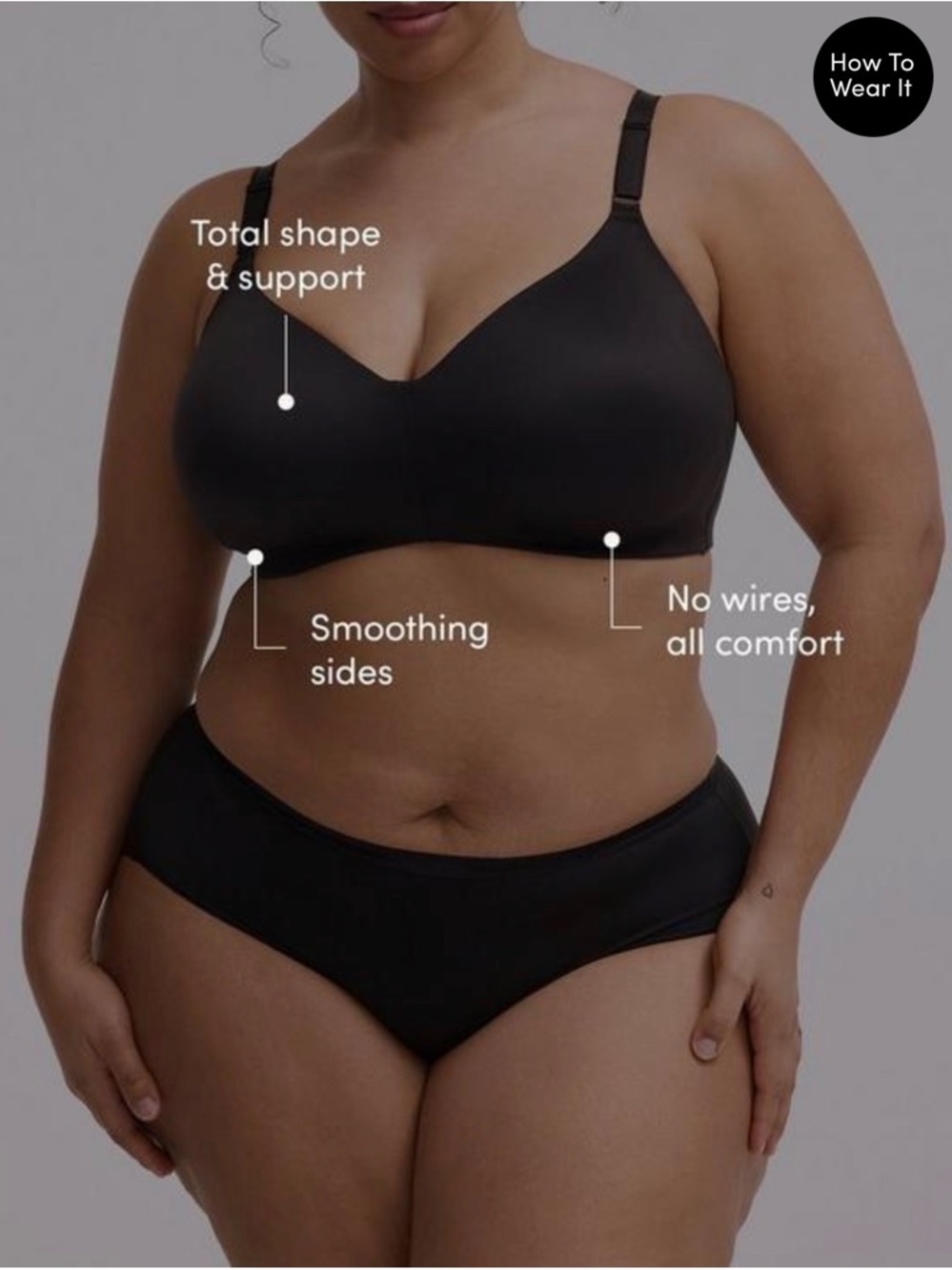 torrid Black Smooth Wireless Support Bra